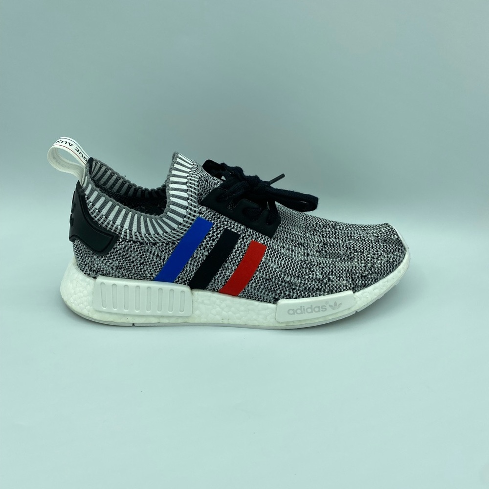 Adidas NMD R1 PRIMEKNIT Tri Color Stripes White